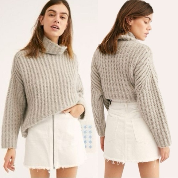 We The Free White Denim Raw Hem Zipper Front Mini Skirt Size 28 - Picture 2 of 10